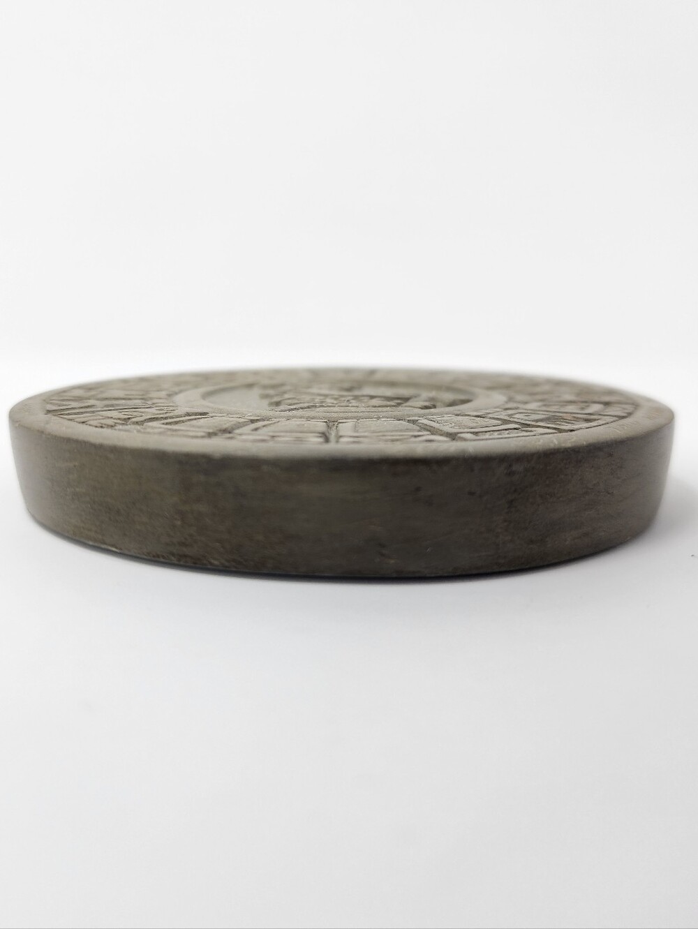 Mayan Calendar Stone Paperweight Carved in Belize - Picture 4 of 6